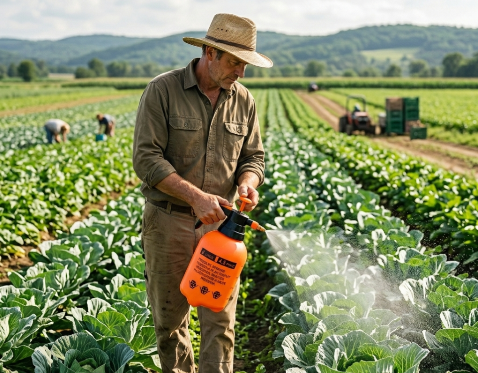 penggunaan sprayer untuk pestisida pada tanaman