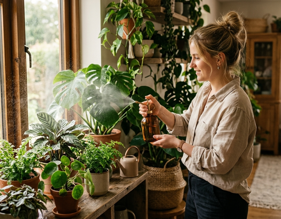 cara menggunakan sprayer tanaman untuk menyiram dan merawat tanaman indoor