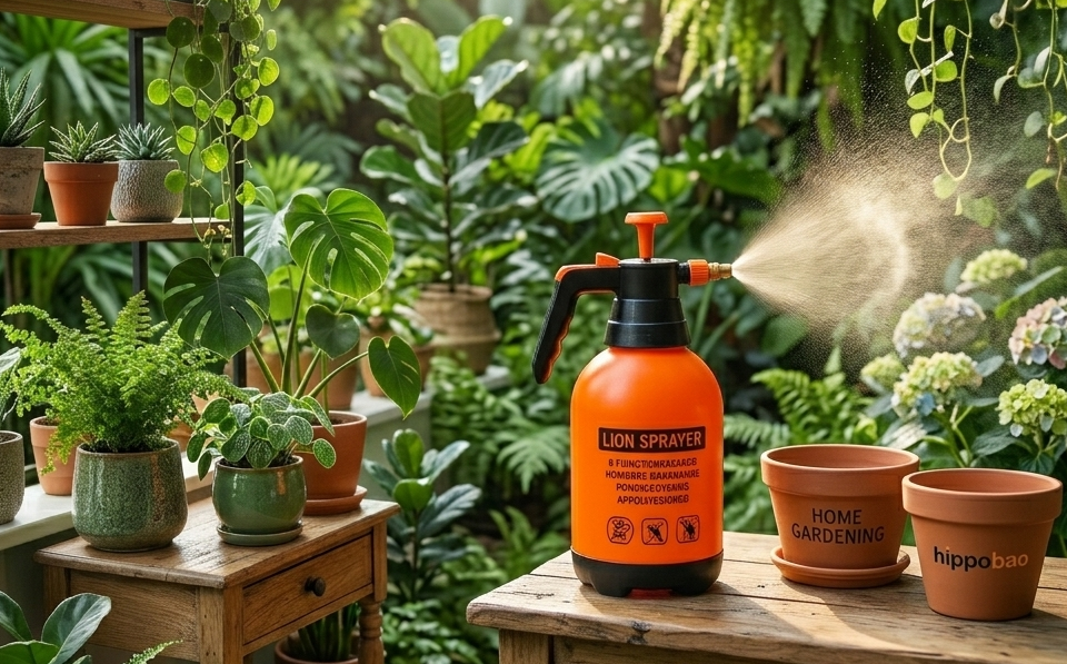 sprayer tanaman anti bocor di taman