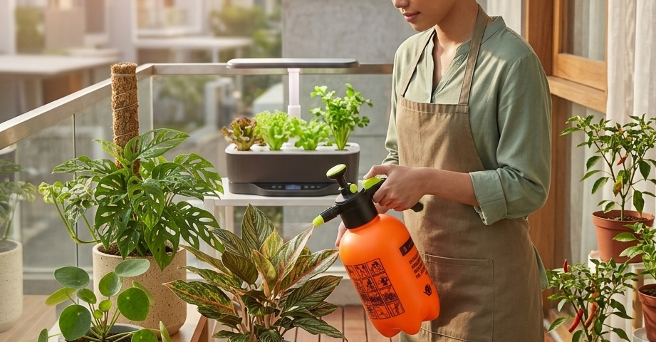 sprayer tanaman untuk urban farming dan tanaman hias di rumah modern