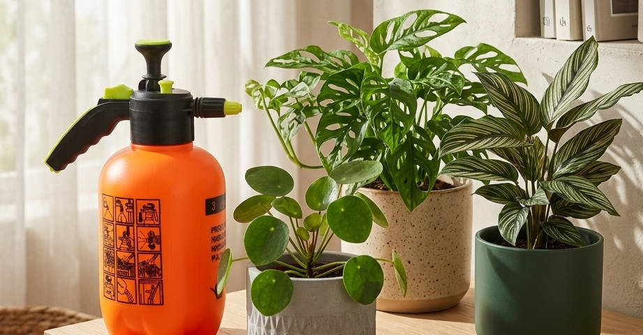 alat semprot tanaman aesthetic untuk tanaman indoor modern